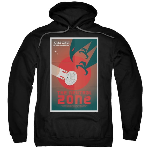 Star Trek Tng Season 1 Episode 26 Adult Pullover Hoodie Sweatshirt Black