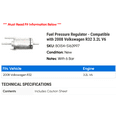 thumbnail image 2 of Fuel Pressure Regulator - Compatible with 2008 Volkswagen R32 3.2L V6, 2 of 2