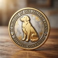 thumbnail image 7 of Commemorative Loyal Dog Adoption Keepsake Token With Velvet Bag, Collector Gift For Pet Owners, Tribute To Devotion And Memories, High Detail Craft, Unique Present For Adoption Anniversary, 7 of 7