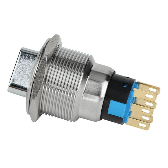 Change Over Switch,19mm Stainless Steel Rotate Change Over Knob Switch Transfer Switch True Excellence