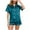 Cyan Blue, variant on Patlollav Womens Pajama Sets,Women Silk Satin Pajamas Two-Piece Sleepwear Loungewear Robes Sets