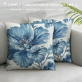 thumbnail image 3 of Blue Throw Pillow Covers Inch Chinoiserie Pillow Cover Spring Summer Blue Floral Outdoor Pillow Cases  Farmhouse Cushion Covers for Couch Sofa Bedroom Chinoiserie Decor, 3 of 5