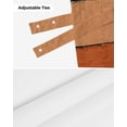 thumbnail image 7 of Fsddascl Burnt Orange Brown Tie Up Valance Curtains for Windows, Kitchen Curtains Window Treatments, Farmhouse Vintage Wooden Short Window Shades Valances for Bedroom Bathroom Cafe 42"x12", 7 of 7