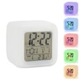 thumbnail image 1 of LED-väckarklocka Sängbord 7 Färger Display Digital Klocka Barn Väckarklocka med Snooze-funktion Nattljus Temperatur Tid Datum, 1 of 5