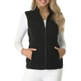 thumbnail image 1 of Innerwin Veste Sans Manches à Fermeture Éclair pour Femmes, Gilet d'Hiver Chaud Ample Noir m, 1 of 4