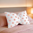 thumbnail image 5 of Velvet Bow Lumbar Throw Pillow 50x33cm – Polka Dot Decorative Cushion for Couch, Bed or Sofa, Soft Rectangular Pillow for Living Room and Nursery Decor, 5 of 5