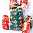 thumbnail image 4 of 5/10 piezas Bolsa de dulces de Año Nuevo 2022 Bolsa de regalo de Papá Noel Bolsa con cordón crujiente de copos de nieve Decoraciones de Feliz Navidad para el hogar Regalo de Navidad, 4 of 5