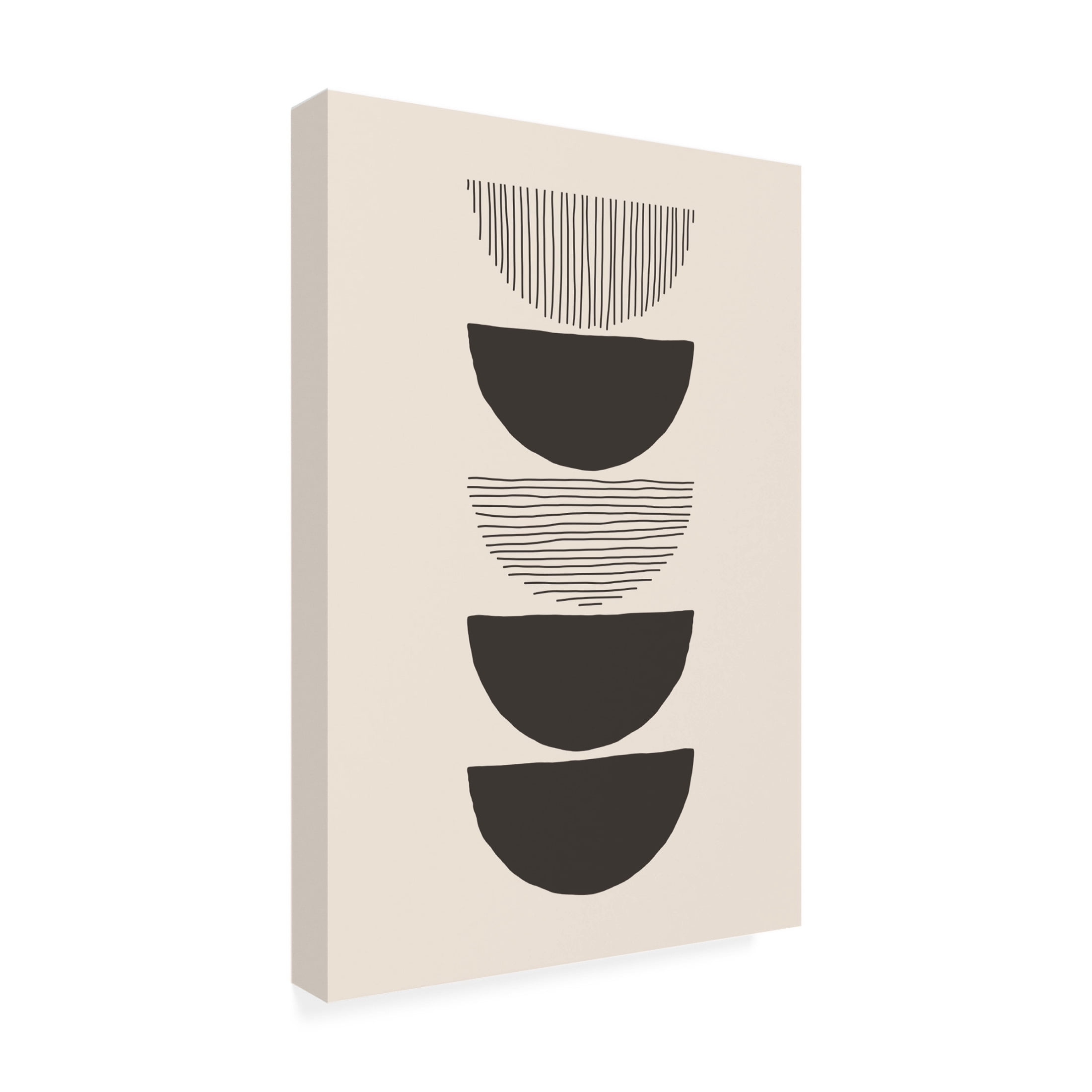 Trademark Fine Art jay stanley  Circles and Lines 1 Canvas Wall Art