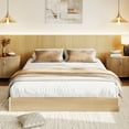thumbnail image 3 of King Size Fluted Bed Frame,Wood Platform Bed Frame with Minimalist Bed Base,Low Profile Design,No Headboard,Noise-Free, Easy Assembly, No Box Spring Needed, 3 of 8