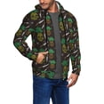 thumbnail image 2 of Uemuo Pineapples for Men's Fashion Full-zip Hoodies & Sweatshirts with Kangaroo Pocket, Zip-up Hooded Sweatshirt, Moisture Wicking & Breathable-X-Large, 2 of 5