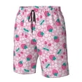 thumbnail image 5 of Kdxio Cherry Strawberry Pattern Mens Casual Shorts - Drawstring Summer Beach Sports Shorts for Men, 5 of 9