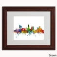 thumbnail image 2 of Trademark Fine Art "Leicester England Skyline II" Canvas Art by Michael Tompsett, Black Frame, 2 of 2