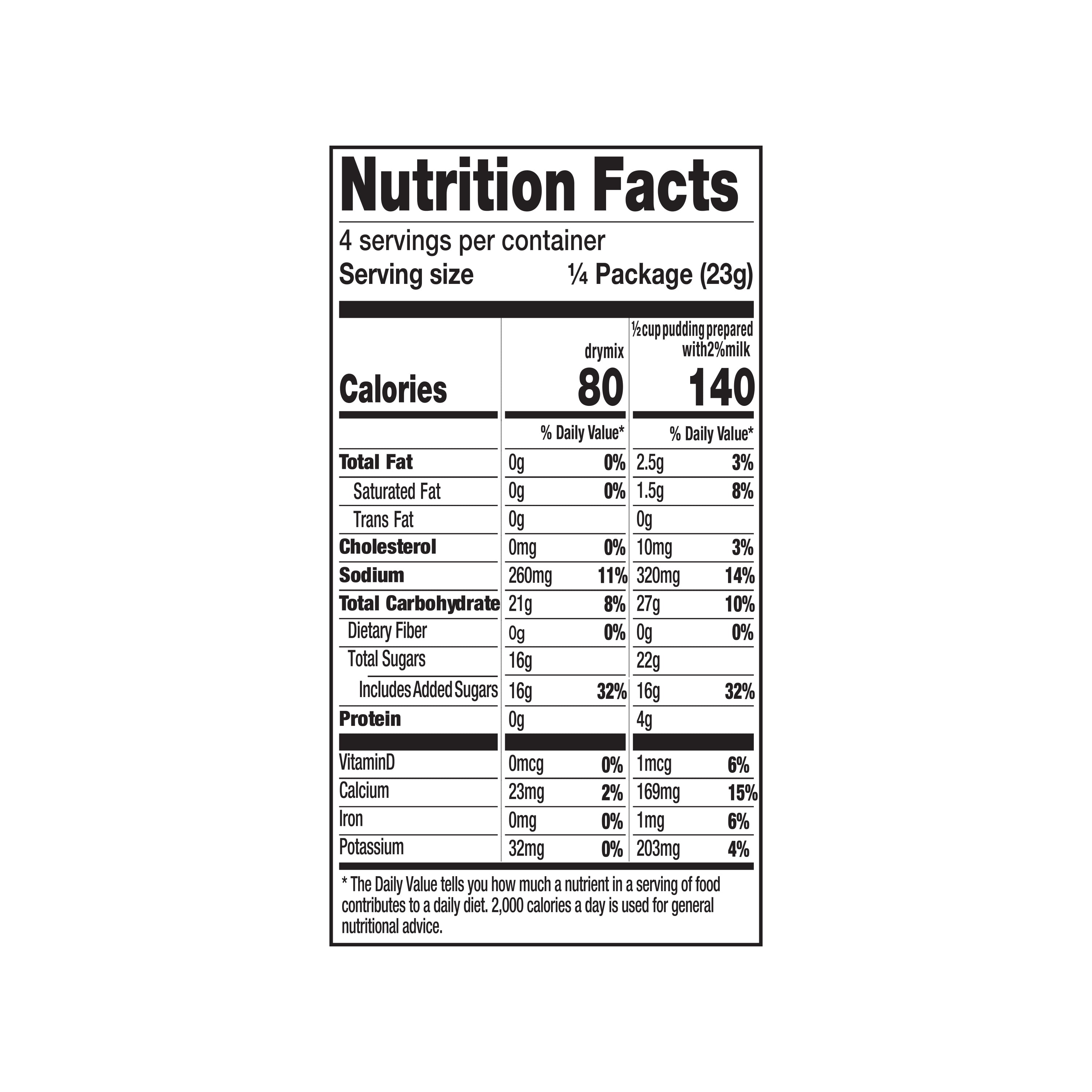 (2 pack) MILKY WAY™ Milk Chocolate Pudding & Pie Filling, Fat-Free, 3.03 oz, Box