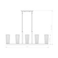 thumbnail image 2 of Z-Lite 5 Light Linear Chandelier, 2 of 8