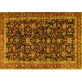thumbnail image 1 of Ahgly Company Machine Washable Indoor Rectangle Persian Yellow Traditional Area Rugs, 5' x 7', 1 of 4