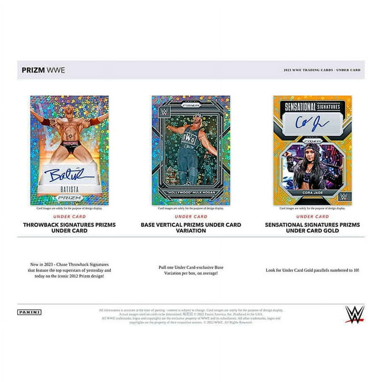 Panini 2023 Prizm WWE Wrestling Trading Sports Pack, Under