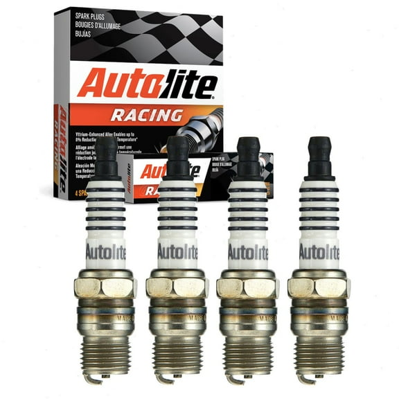 4 pc Autolite AR135 Racing Spark Plugs for 2817 802 AF2C D7B Ignition Wire Secondary