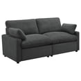 thumbnail image 3 of Collins Modular Power Loveseat Dark Grey, 3 of 11