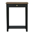 thumbnail image 4 of East at Main Marnie Slim Wood Console Table with Drawer and Shelf, Black, 4 of 6