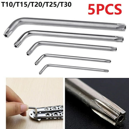 

GLFILL T30 T20 T25 T10 T15 Double-End 2-Way Mini Torx Screwdriver Spanner Wrench Tool