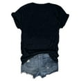 thumbnail image 4 of Women's Summer Clothes Basic Tees for Sports Short Sleeve Tunic Tops for Lady Loose Fit Flowy Baseball Graphic Tops Round Neck Blouse Fashion 2024 Y2K Tops Dressy Casual Vintage Black T Shirts XL, 4 of 5