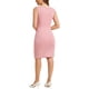 thumbnail image 3 of Vestido de Sheath sin mangas para mujer Inspire Chic, vestido de trabajo de cuello barco, rosa oscuro, talla M, 3 of 6
