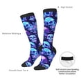 thumbnail image 4 of Naloa crystal Skull flower star Thigh High Socks Extra Long Stretchy Sock Women Over Knee High Opaque Stocking Daily Wear, 4 of 6