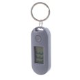 thumbnail image 1 of FELTECHELECTR Reloj llavero digital con clip, pequeño reloj de bolsillo, colgante, llavero para niños, estudiantes, enfermeras, exámenes, uso en casa, oficina y exteriores, color gris., 1 of 5