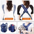 thumbnail image 3 of Large Bearing Capacity(within 10kg) Pet Carrier Bag,Adjustable Comfortable Pet backpack (Blue), 3 of 5