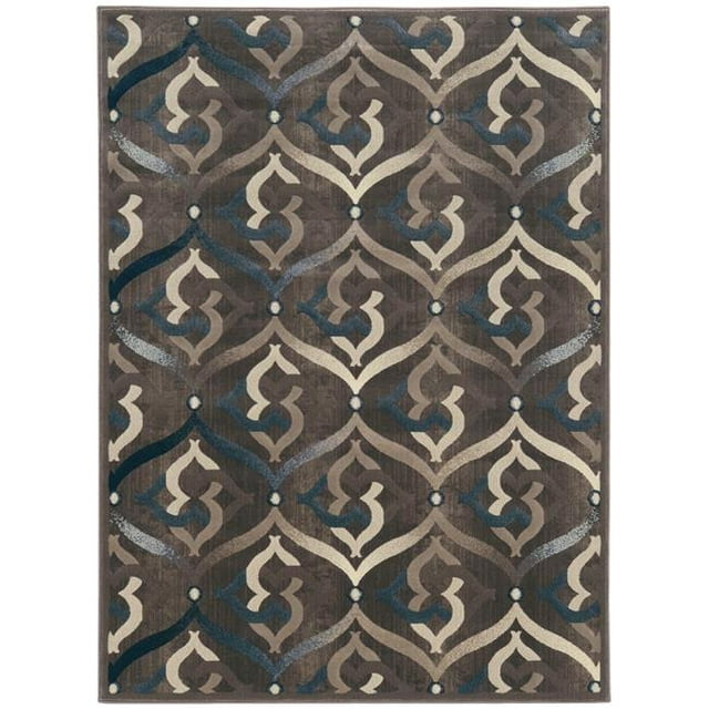 Radici 3796-1011-BROWN 5 ft.3 x 7 ft.3 in. Iseo Area Rug - Brown
