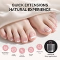 thumbnail image 4 of MelodySusie Square Toe Nail Tips - 300Pcs 15 Sizes Clear Acrylic, Full Matte Full Cover Press on Nails for DIY Extension & Salon Use,Pre-Shaped for Long-Lasting Manicure, 4 of 7