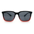 thumbnail image 5 of Mens Classic Rectangle Sporty Gentlemanly Plastic Fashion Sunglasses Black Red - Black, 5 of 7