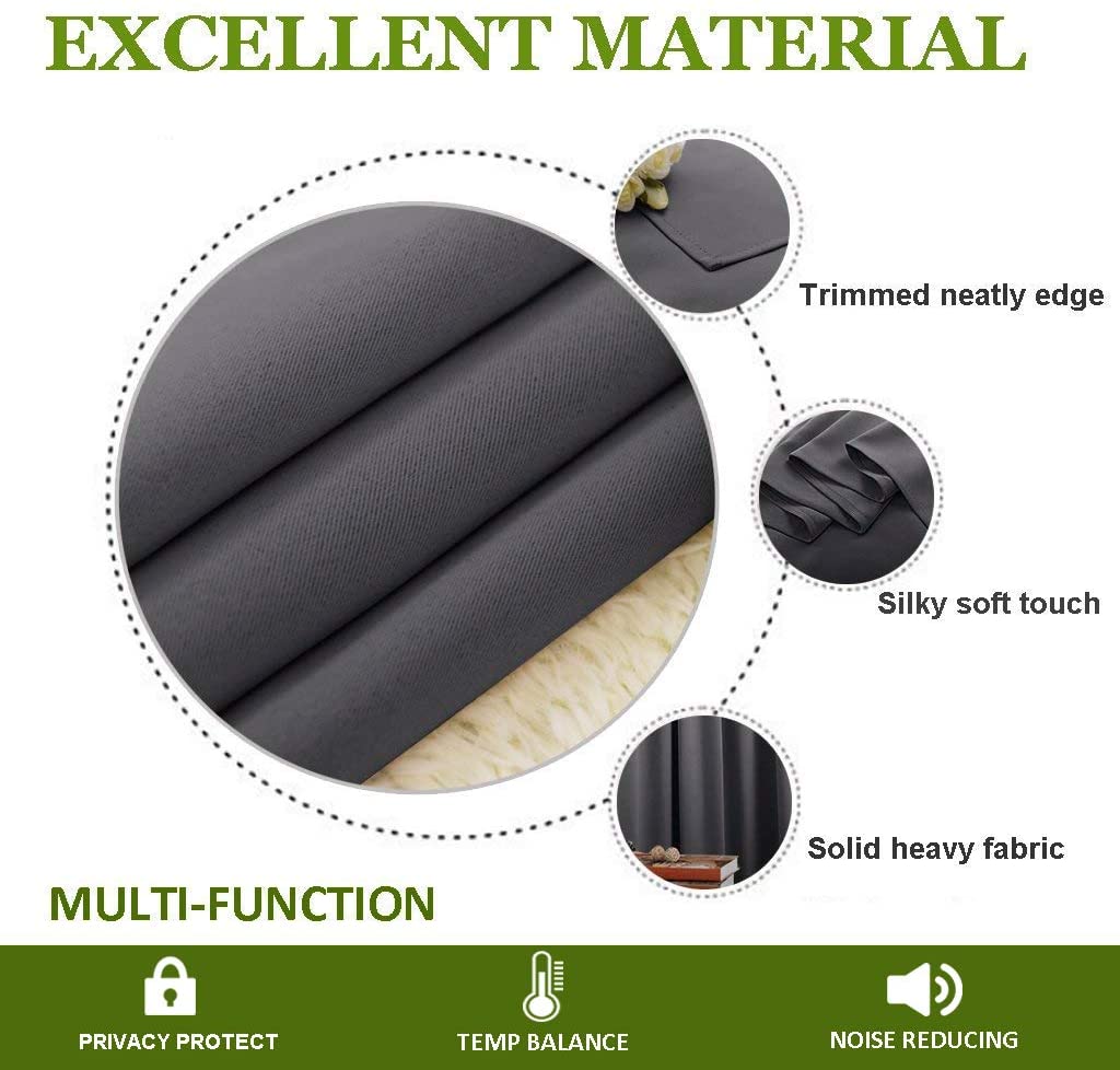 Amay Blackout Double Pinch Pleated Curtains Panel Blood Red Solid, 72 Inch Wide by 120 Inch Long- 1Panel