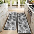 thumbnail image 4 of Kitchen Rugs Sets Of 2,Gray Highland Cow Bird Pattern Anti Fatigue Kitchen Mat Rugs Non Slip Washable,Decorative Kitchen Floor Mats for Kitchen,Sink,Laundry,17"x47"+17"x47", 4 of 5