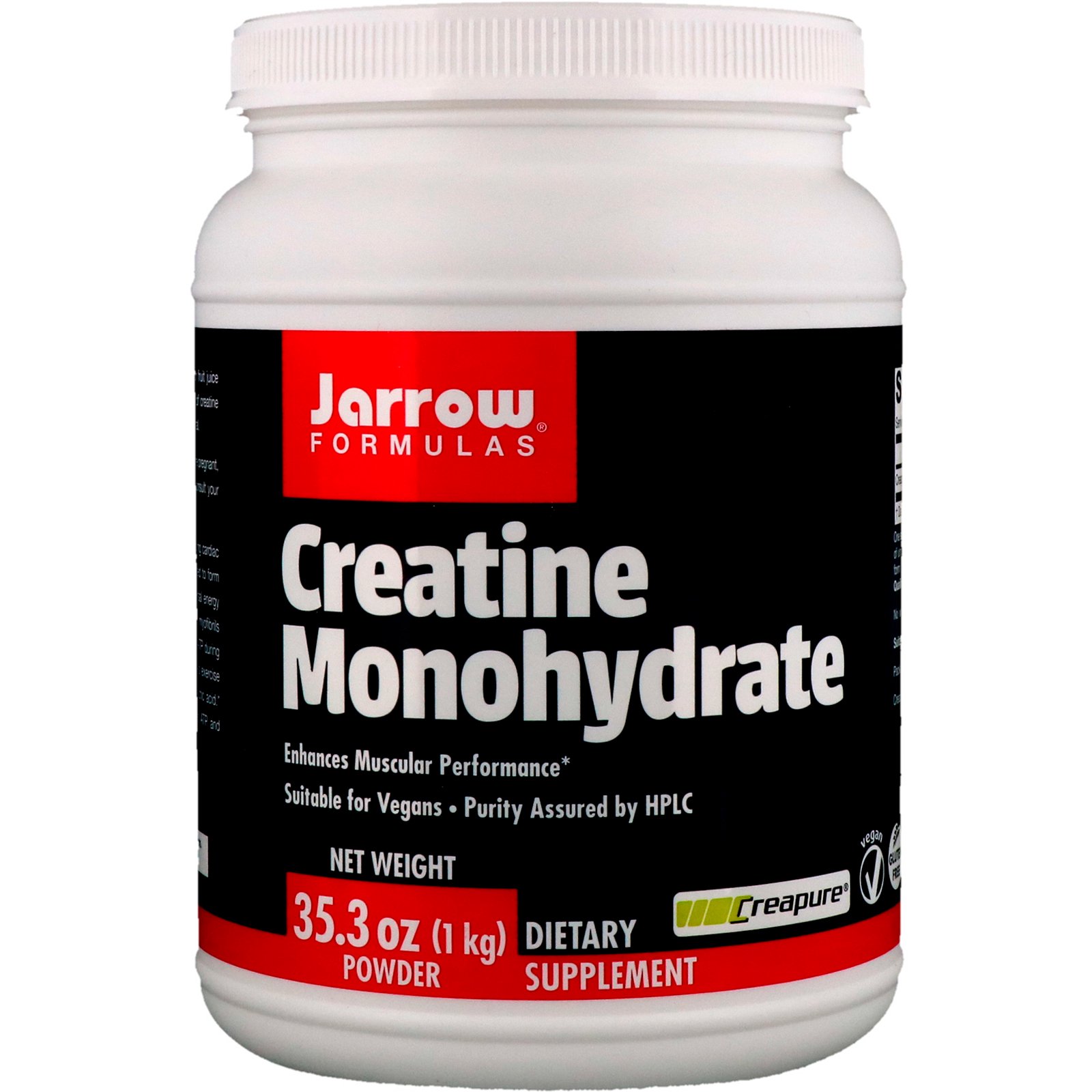 Jarrow Formulas Creatine Monohydrate Powder, Enhances Muscular Performance, 2.2 Pound