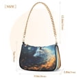 thumbnail image 3 of Ryvnso Wolf and Starry Sky Womens Chain Shoulder Bag Tote Handbags Clutch Hobo Purse with Zipper for Travel, 3 of 7