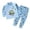 A, variant on LINGLANG Baby Toddler Thermal Underwear Set 0-4 Years Kids Long Johns Sleepwear Girls Boys Base Layer Pjs