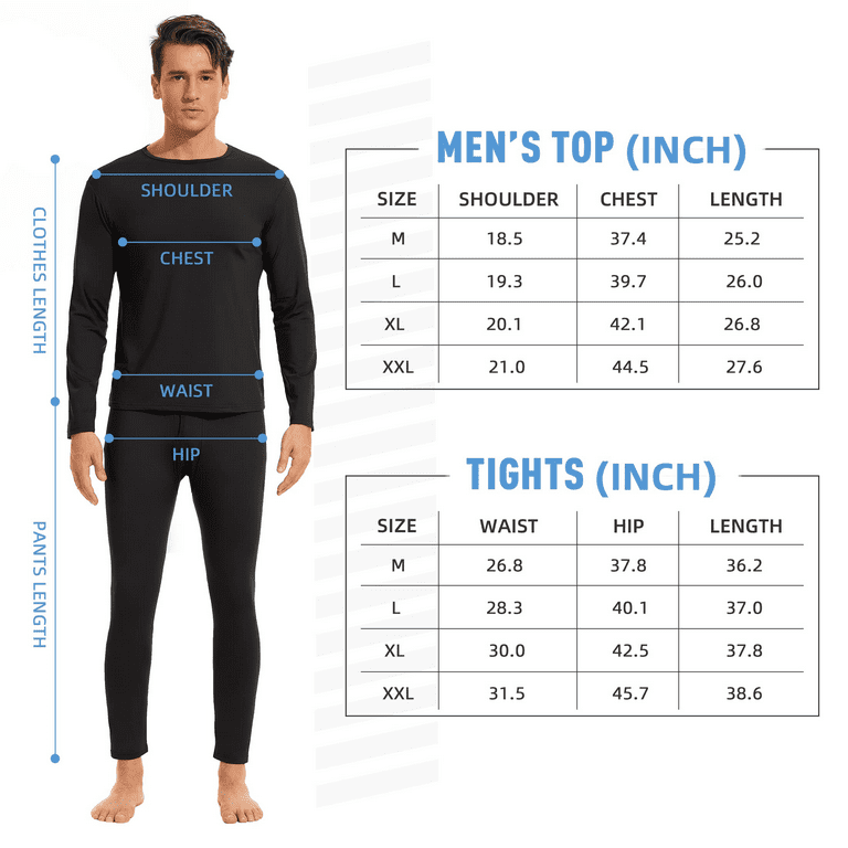 American Trends Soft Mens Long Johns Thermal Underwear Two Piece