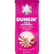 Dunkin' Polar Peppermint, Limited Edition Holiday Coffee, 11 ounce bag (Packaging May Vary)
