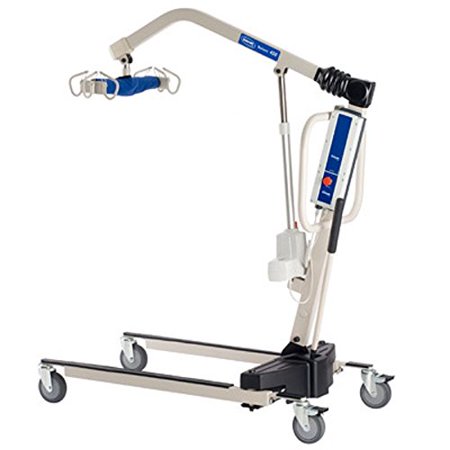 Invacare Power Body Patient Lift Reliant 450 Battery-Powered Lift with Low Base - RPL4501 With Invacare Reliant Full Body Mesh Sling, Medium - R110 Bundle