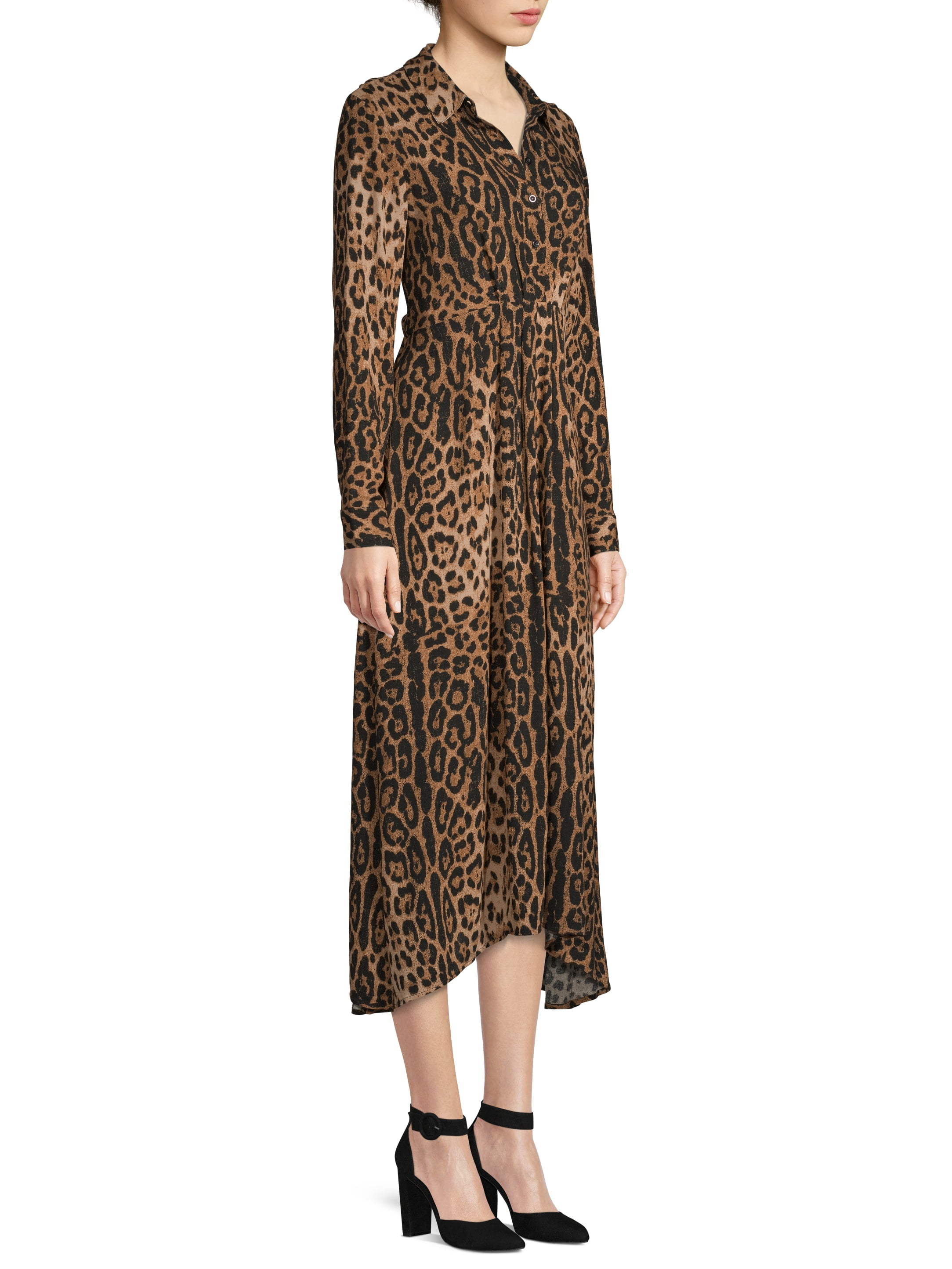 animal print tshirt dress