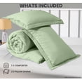 thumbnail image 4 of Juego de edredón King Utopia Bedding, color verde salvia, 229 x 259 cm, 4 of 8