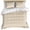 Beige, variant on 3 Piece Pink Burlap Texture Duvet Cover Set Full Size, Microfiber Comforter/Quilt Cover with Corner Ties and 2 Pillowcases, Farmhouse Vintage Pink All Season Soft Bedding with Zipper Closure