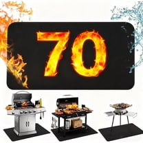 Beteliva Under Grill Mat, 70x40 Inch Thick BBQ Floor Mats, Suitable For Deck, Terrace, Indoor Fireplace Mats, Reusable Oil Resistant, Waterproof, And Barbecue Protection Pads
