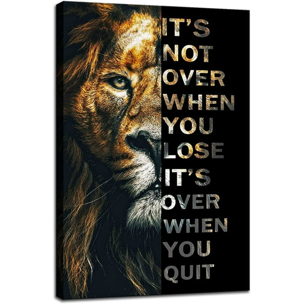 Inspirational Wall Art for Office Quotes Theme Wall Decor for Animal