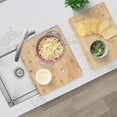 thumbnail image 2 of Azuni 18" x 16" Kitchen Sink Bamboo Cutting Board with Colander and Bowl Set A907, 2 of 10
