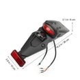thumbnail image 4 of Guardabarros trasero para motocicleta, luz trasera, luz de freno, luz de freno, luz trasera para moto de cross, luz trasera universal para motocicleta con soporte de placa, 4 of 7