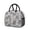 Gray and White, variant on Cat and Flower White Pattern Insulated Leakproof Lunch Box for Work, Lunch Bag for Women Men, Loncheras Para Mujer for Beach Travel Picnic Camping