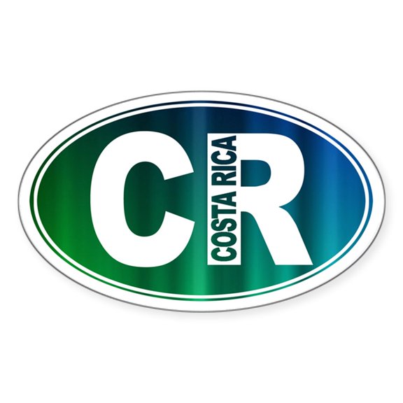 CafePress - COSTA RICA - Sticker (Oval)
