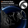 thumbnail image 4 of ELEHOLD for iPhone 16 Pro Max Magnetic Case [Compatible with Mag Safe] Invisible Stand with Ring Kickstand,Military Grade Shockproof Full Protective Case,Black, 4 of 11
